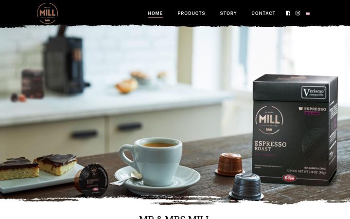 Screenshot of mill-coffee.com