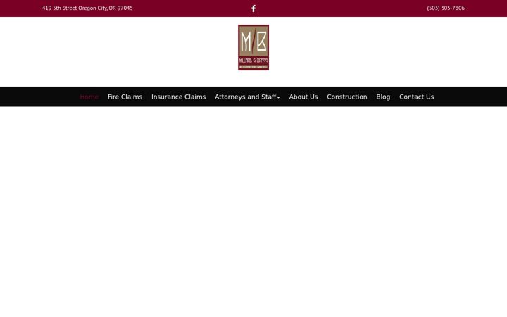 Screenshot of millardlaw.com
