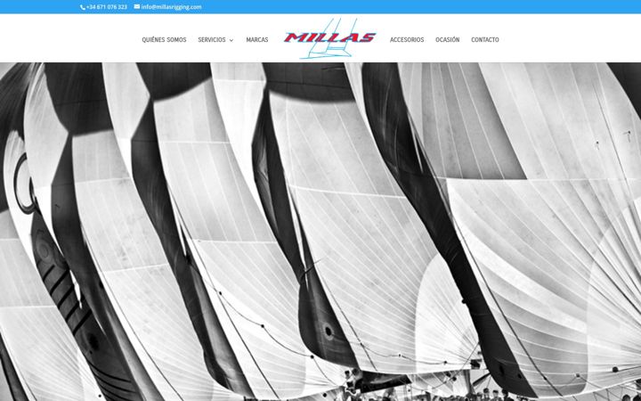 Screenshot of millasrigging.com