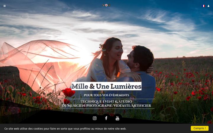 Screenshot of mille-et-une-lumieres.com