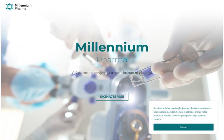 Screenshot of millennium-pharma.com