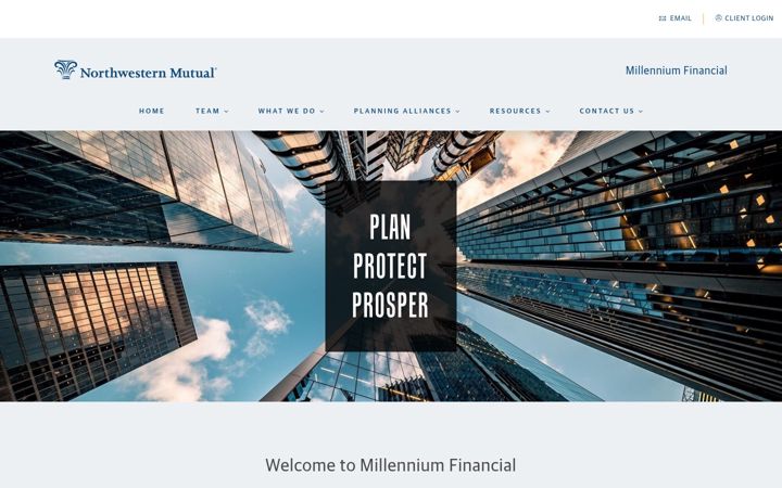 Screenshot of millenniumfinancial.nm.com