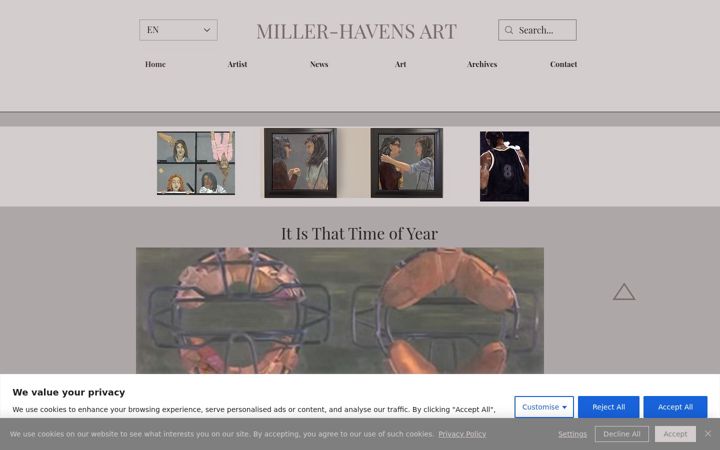 Screenshot of millerhavens.com