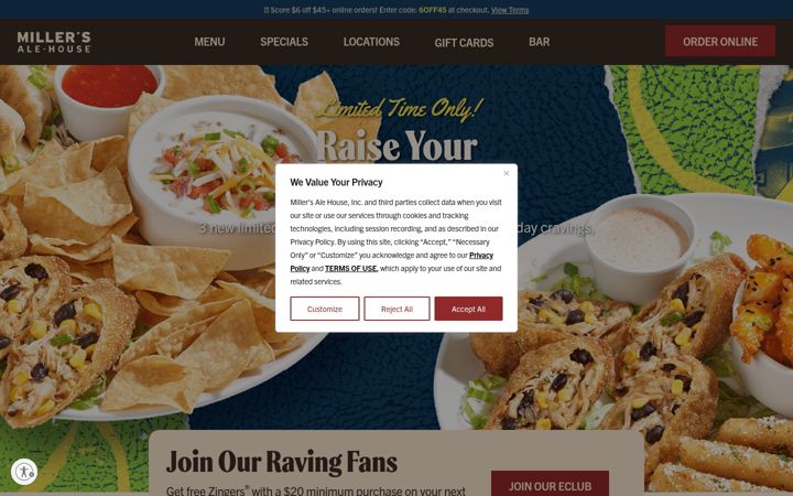 Screenshot of millersalehouse.com