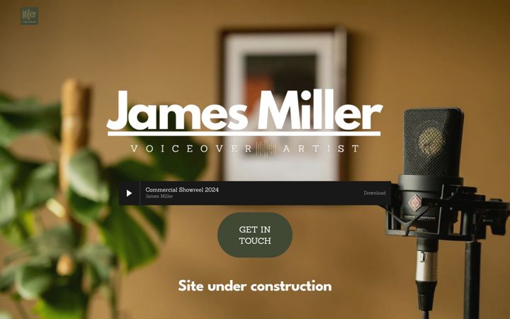 Screenshot of millerthevoice.com