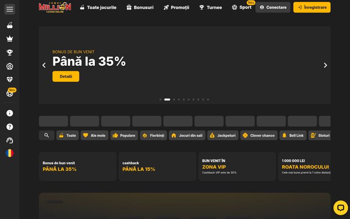 Screenshot of million.ro