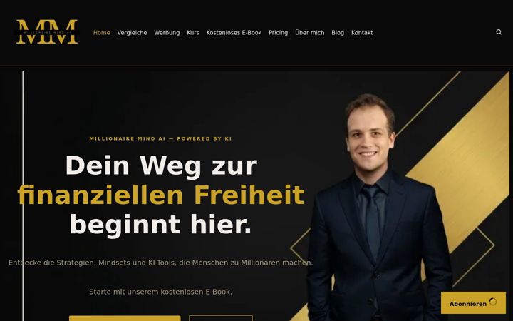 Screenshot of millionairemindai.com