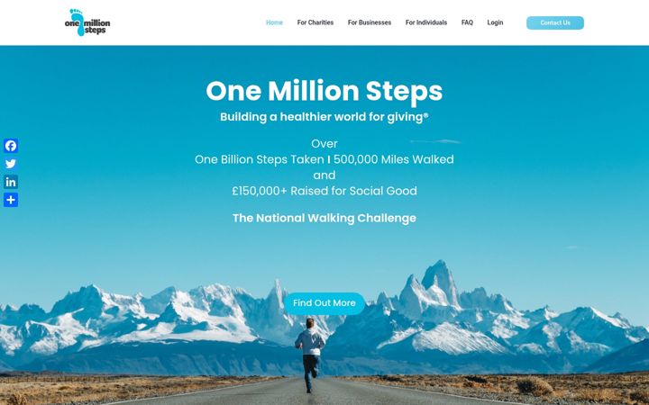 Screenshot of millionsteps.com