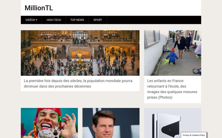 Screenshot of milliontl.com