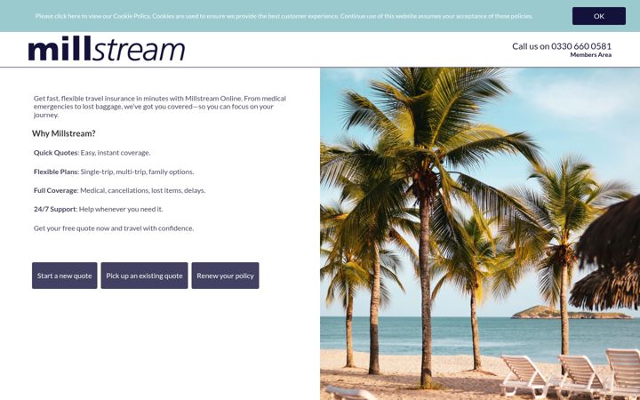Screenshot of millstreamonline.com