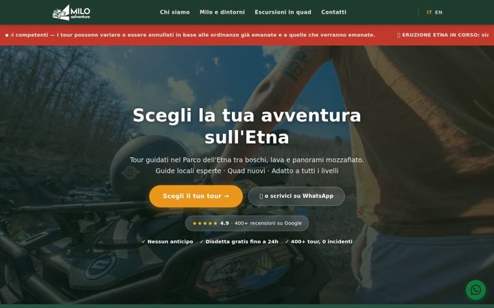 Screenshot of miloadventure.com