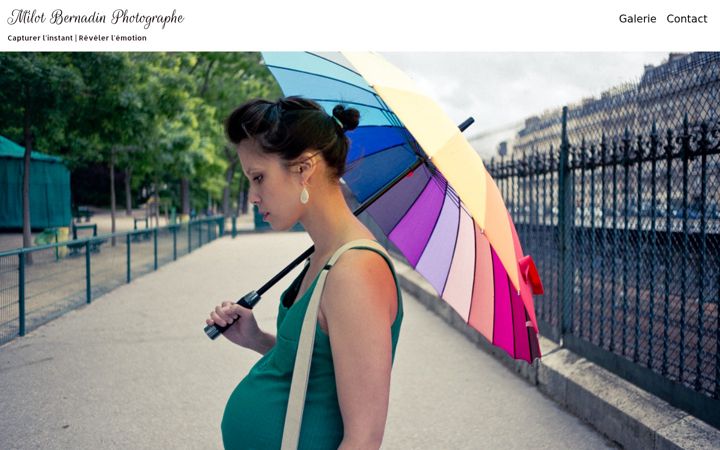 Screenshot of milotbernadin.com