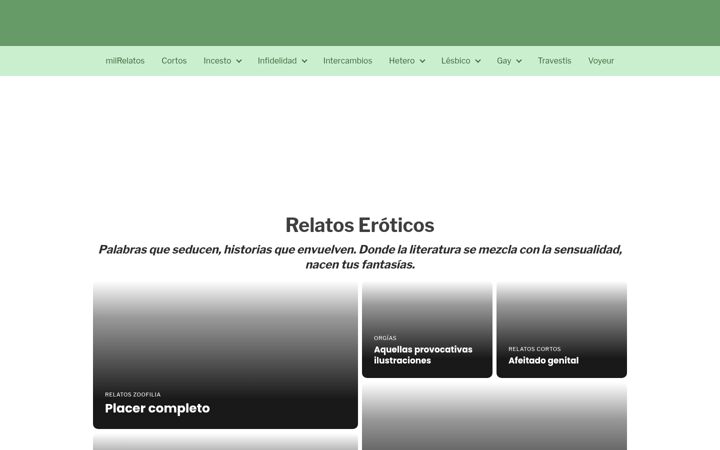 Screenshot of milrelatoseroticos.com