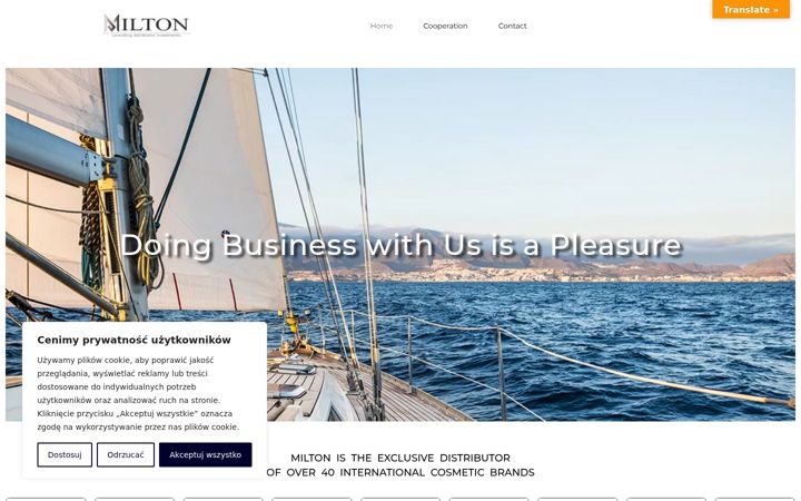 Screenshot of miltoncdi.com