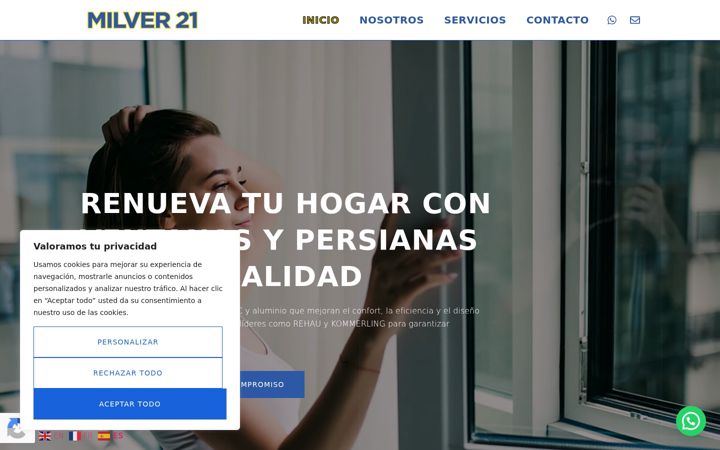 Screenshot of milver21.com
