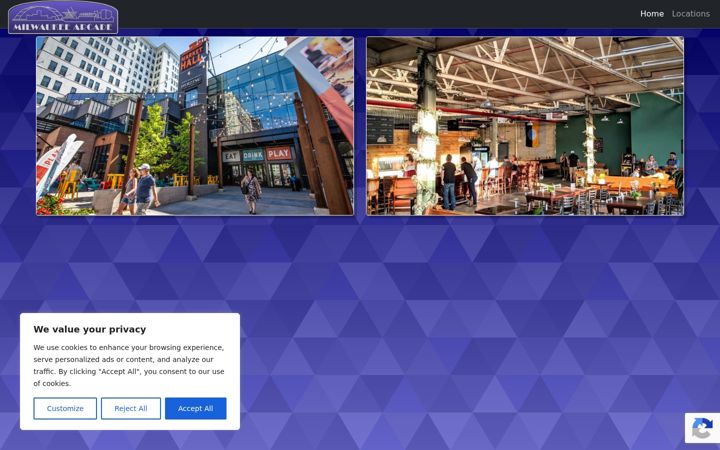 Screenshot of milwaukeearcade.com