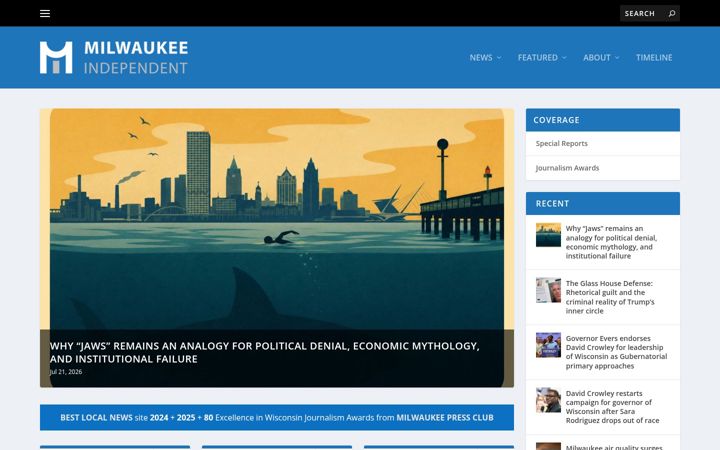 Screenshot of milwaukeeindependent.com