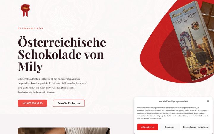 Screenshot of mily-choco.com