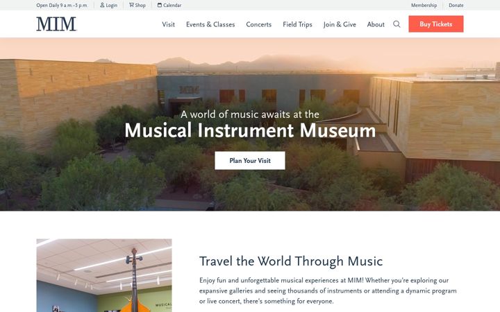 Screenshot of mim.org