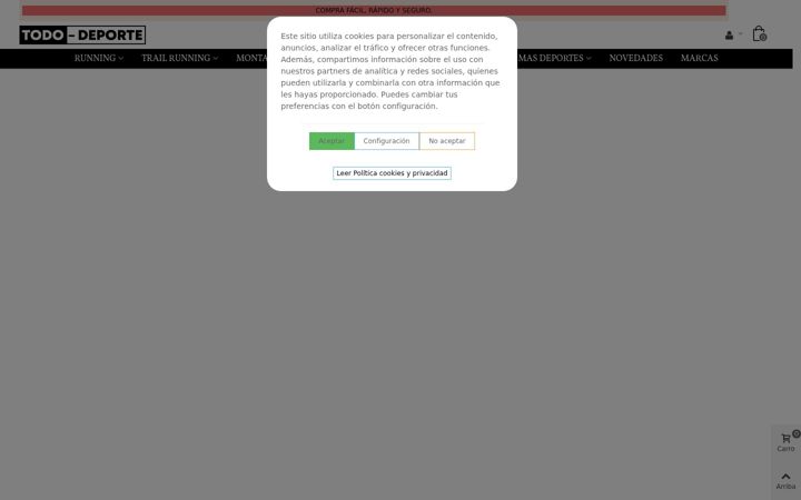 Screenshot of mimacalzado.com