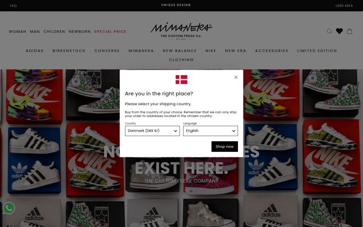 Screenshot of mimaneracustom.com