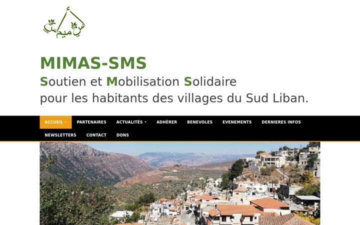 Screenshot of mimas-sms.com