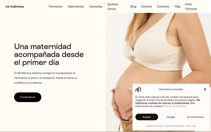 Screenshot of mimatronabarcelona.com