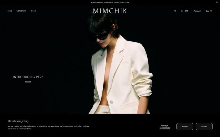 Screenshot of mimchik.com