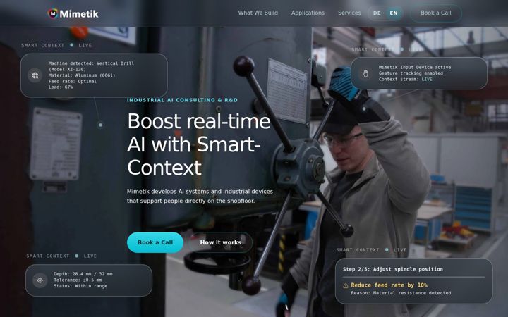 Screenshot of mimetik.com