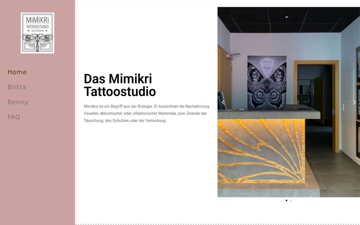 Screenshot of mimikri-tattoo.de