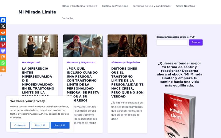 Screenshot of mimiradalimite.com