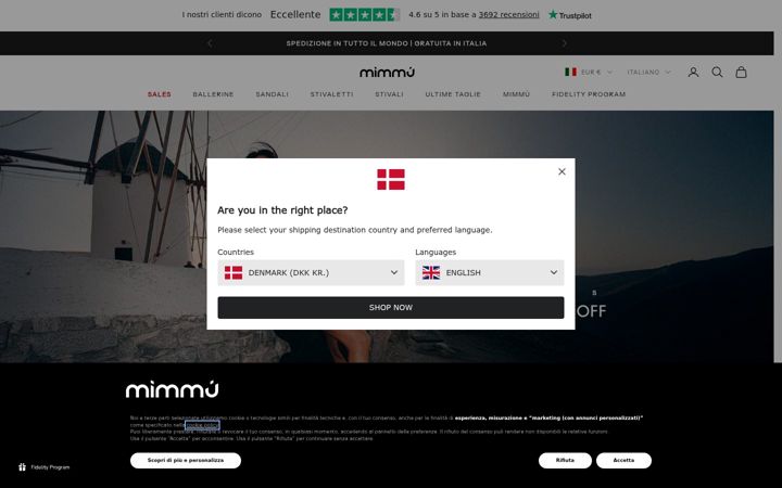 Screenshot of mimmu.it
