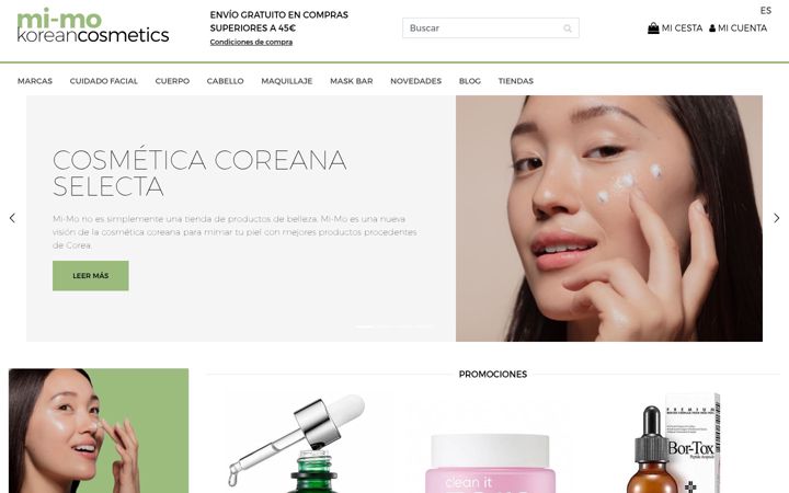 Screenshot of mimo-cosmetics.com