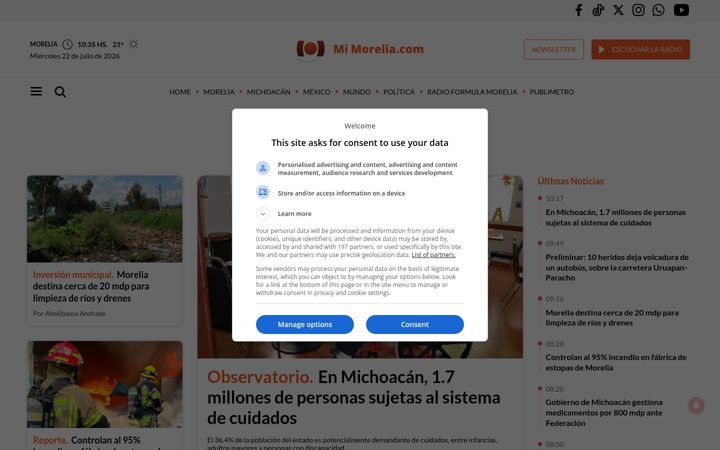 Screenshot of mimorelia.com