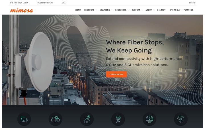 Screenshot von mimosa.co
