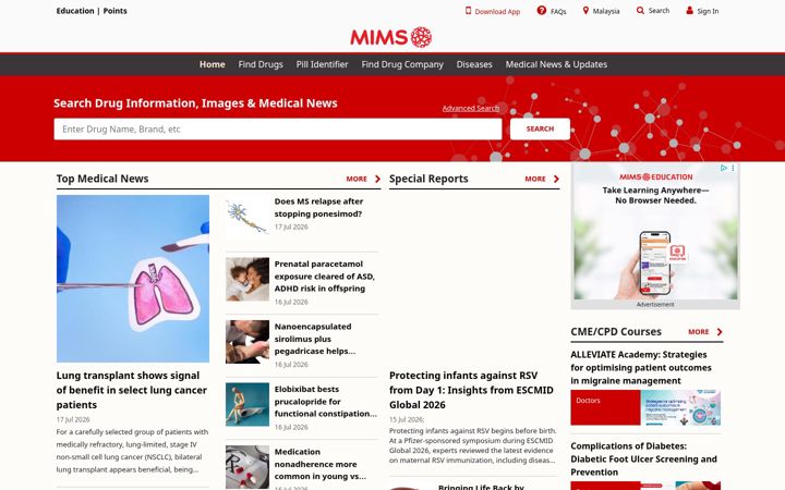 Capture d'écran de mims.com