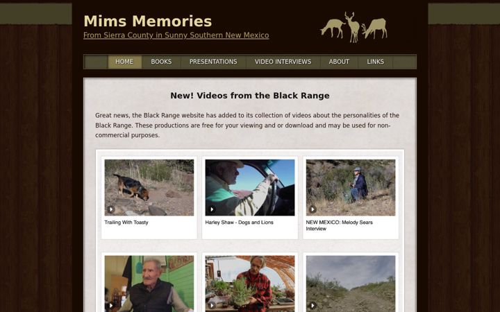 Screenshot of mimsmemories.com