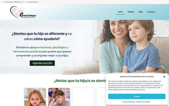 Screenshot of mimundoesaci.com