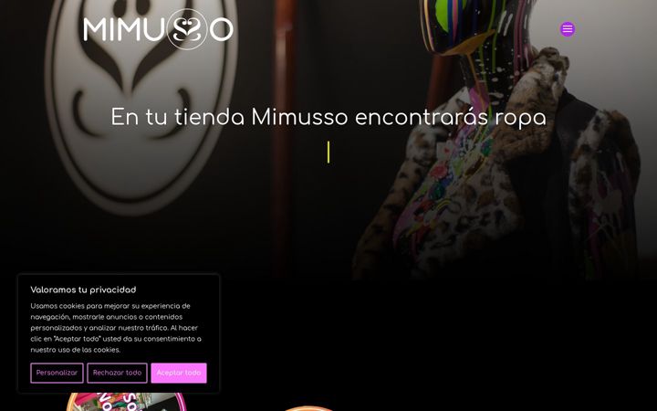 Screenshot of mimusso.com