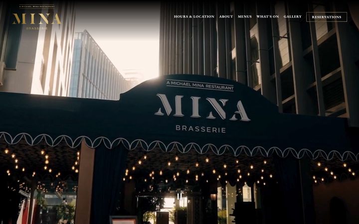 Screenshot of minabrasserie.com