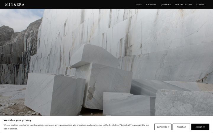 Screenshot of minaera.com