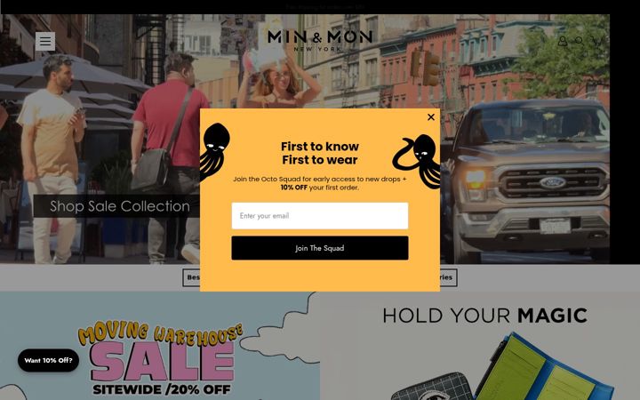 Screenshot of minandmon.com