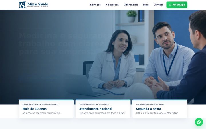 Screenshot of minassaude.com