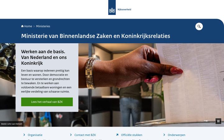 Screenshot of minbzk.nl