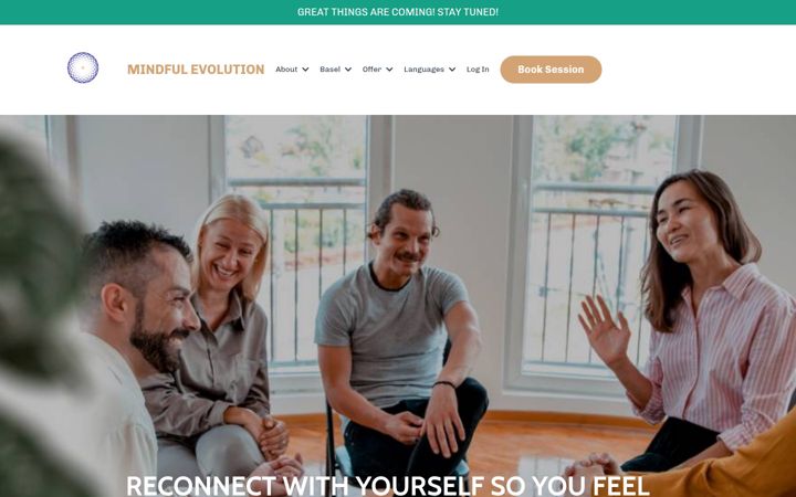Screenshot of mind-ful-evolution.com