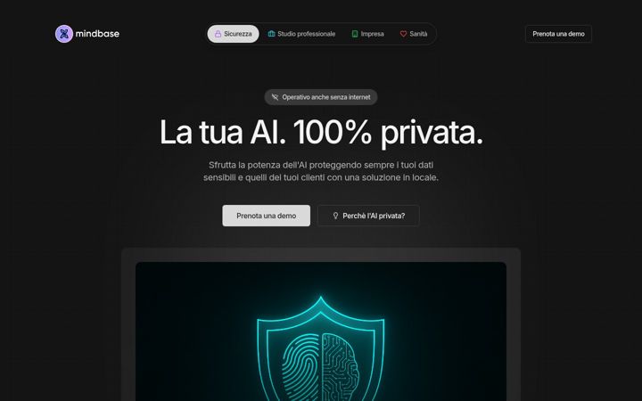 Ekrānuzņēmums no mindbase.ai