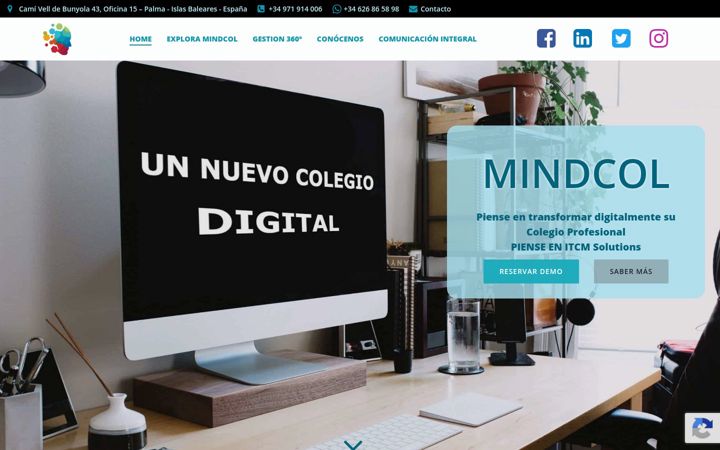Screenshot of mindcol.com