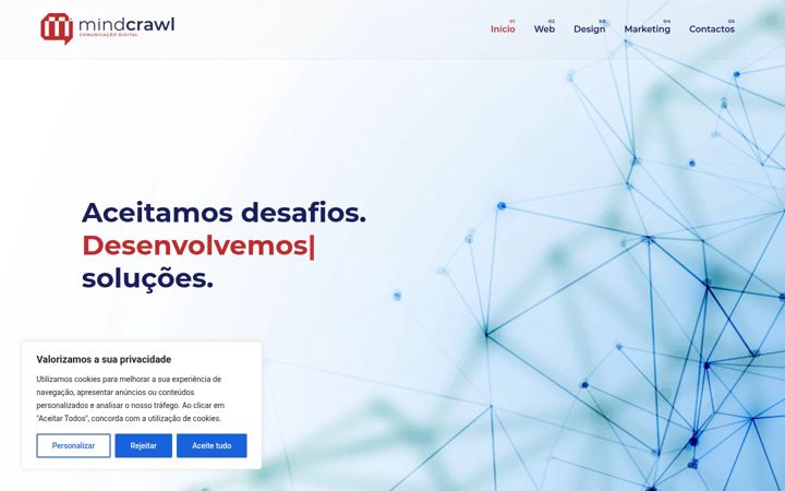 Captura de pantalla de mindcrawl.pt