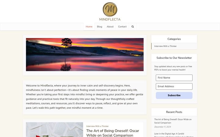 Screenshot of mindflecta.com