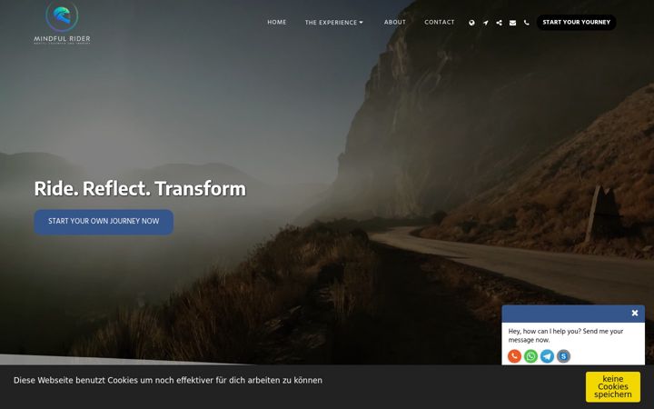 Screenshot of mindful-rider.com